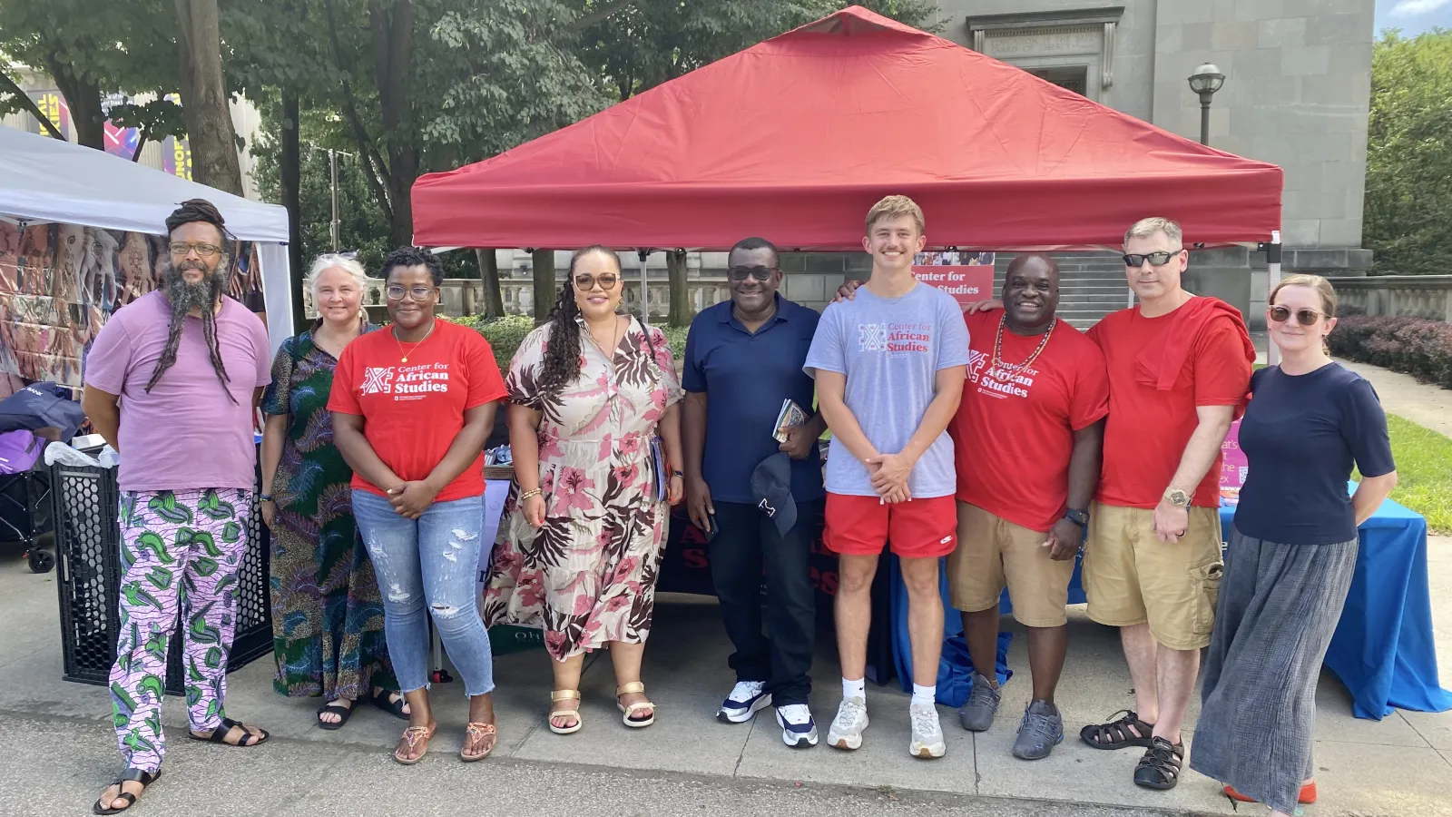 The CAS booth at the Columbus African Festival; July, 2025