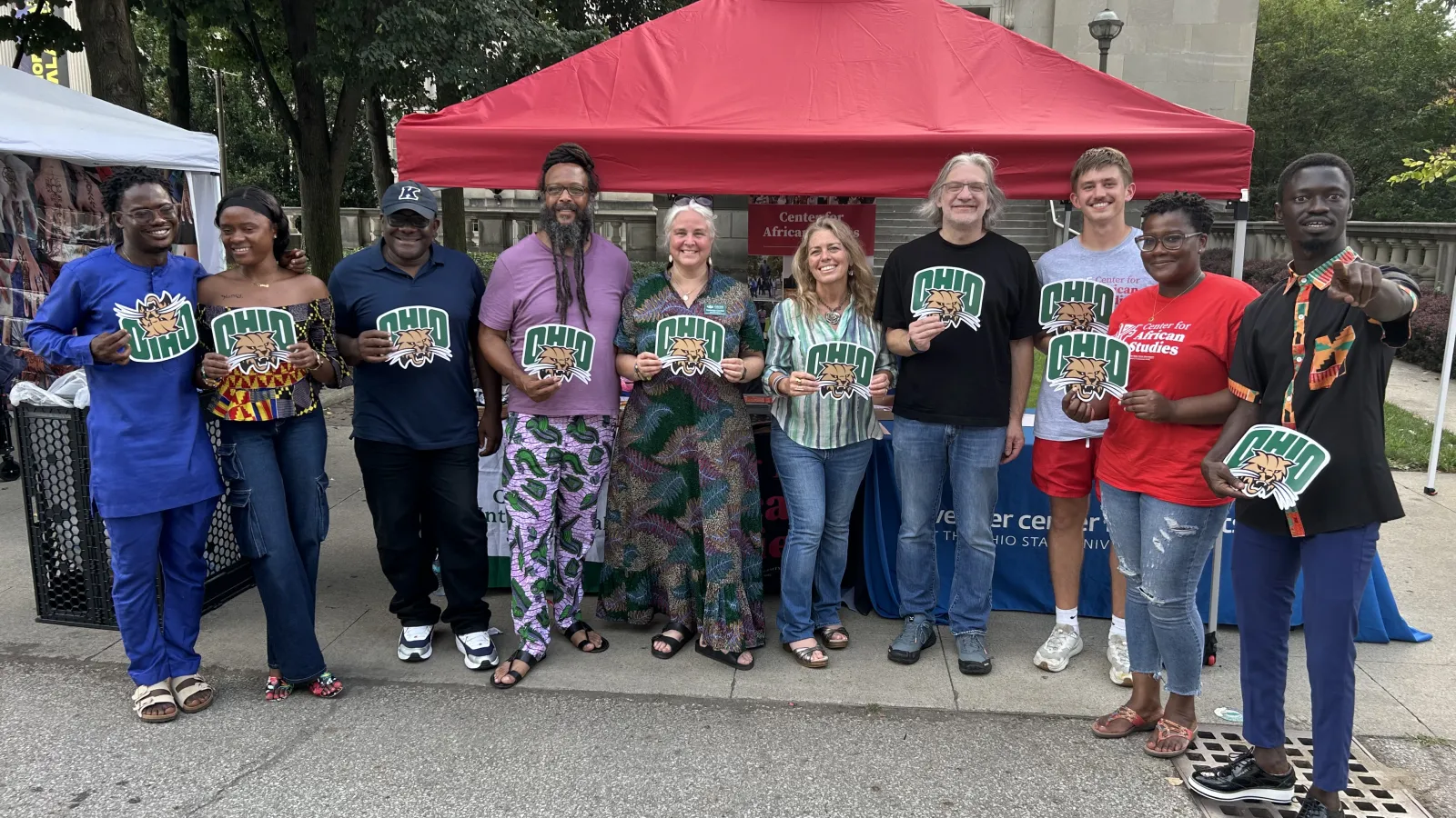 The CAS booth at the Columbus African Festival; July, 2025