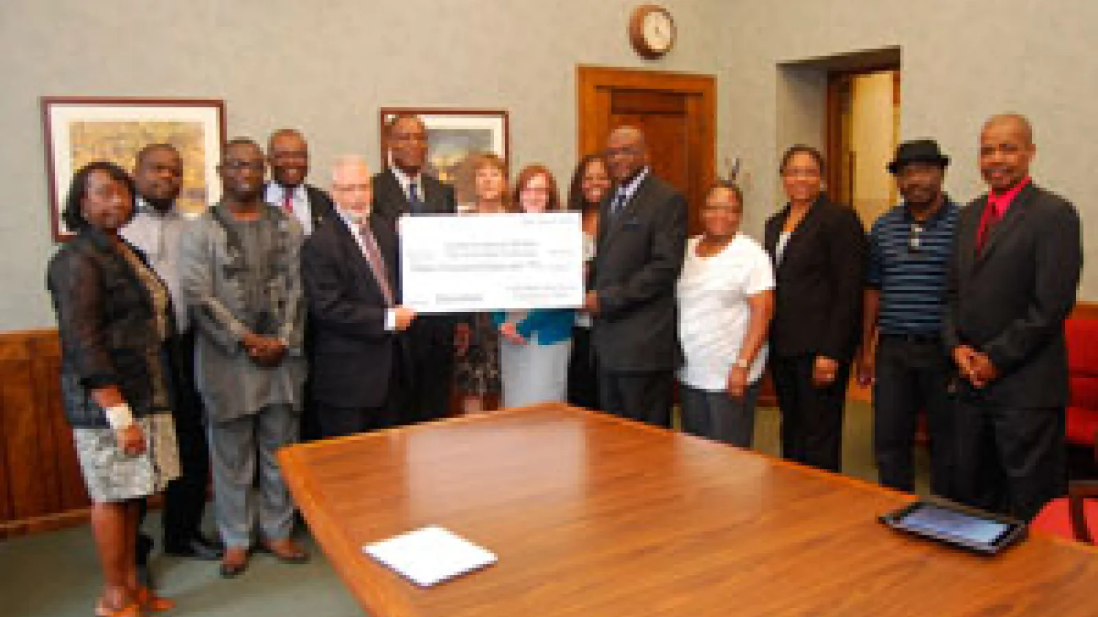 Center for African Studies accepting the Yoruba gift.